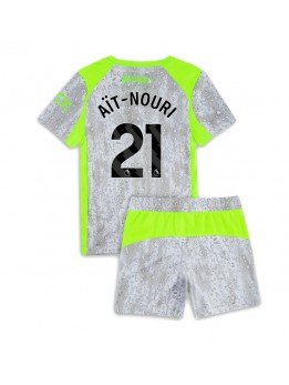 Manchester City Rayan Ait-Nouri #21 Replika Tredje Kläder Barn 2025-26 Kortärmad (+ byxor)